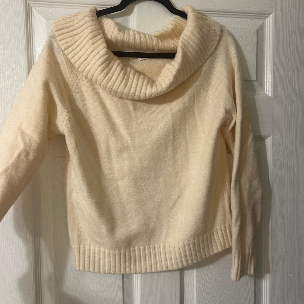 Ada Soft Cream Cowl Neck Sweater